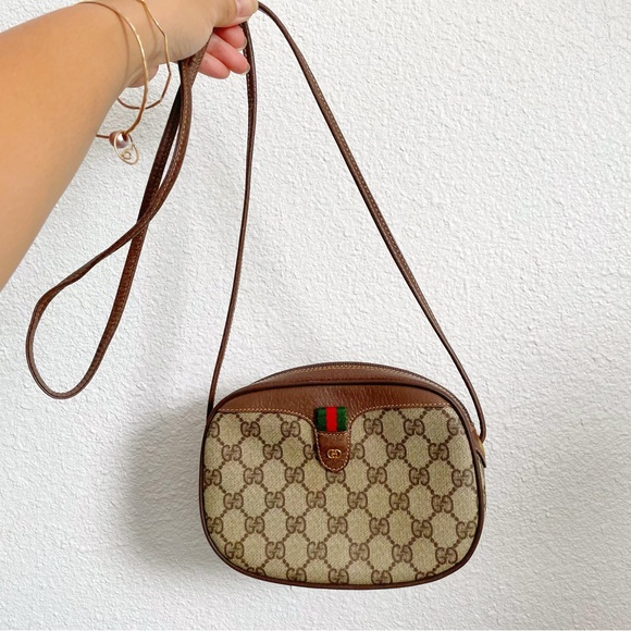 Gucci GG Web Canvas Sherry Line Crossbody - Picture 2 of 9